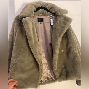 Express faux fur jacket
